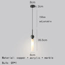 Ljojo Marble Ball Wall Lights 3000K Acrylic Lampshade G9 Bulb