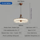 Ljojo Modern High-end Glass Chandelier LED Ceiling Light Fixture for Bedroom Living Room Dining Table