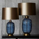 Ljojo Modern American Blue Glass Floor Lamp LED Light Bedroom Living Room Decoration