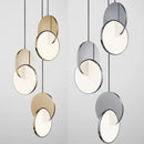 Modern Geometric Gold Silver Small Pendant Lamps Table Dining Bedroom Chandelier by Ljojo
