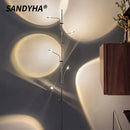 Ljojo Rainbow Contemporary Floor Lamp LED Stand Light Home Decor Bedroom Modern Decorations