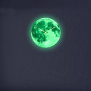 Ljojo Luminous Moon LED Wall Clock Planet Design for Home Decor