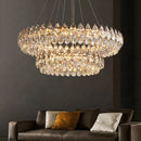 Gold Crystal Chandelier Luxury Lighting Fixture by Ljojo - Elegant Dining Room Living Room Bedroom Kitchen Island Lights