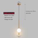 Ljojo Long Line Black/Gold Pendant Light for Bedroom and Living Room Wall Decor