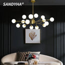 Nordic Parlor LED Pendant Light Magical Bean Design for Dining Room by Ljojo