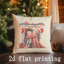 Festive Christmas Cushion Covers by Ljojo - Ideal for Sofa, Bedroom, Car Home Decor