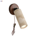 Ljojo LED Wall Lamp Sconce Rotate Iron Canopy Stone Bathroom Mirror Light