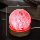 Ljojo 3D Galaxy Crystal Ball Lamp with Planetary Projections USB Night Light