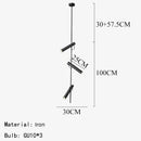 Ljojo Vertical Suspension Modern LED Pendant Light Spot Foyer Dining Room Hanging Lamp