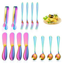 Ljojo 14-Piece Stainless Steel Kitchen Utensils Set and Tableware