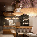 Japanese Style Wabi Sabi Umbrella Pendant Lamp Chandelier for Dining Tea Room by Ljojo