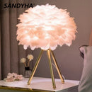 LED Flower Design Glass Table Lamp for Bedroom - Romantic Pastoral Reading Light by Ljojo