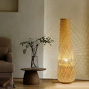 Japanese Handmade Bamboo Wabi Sabi Style Floor Lamp LED Decorative Light by Ljojo