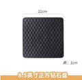 Ljojo Matte Geometric Diamond Square Bread Plate - Ideal for Dim Sum and Breakfast