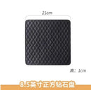Ljojo Matte Geometric Diamond Square Bread Plate - Ideal for Dim Sum and Breakfast