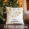 Ljojo Merry Christmas Patterned Cushion Covers - Sofa, Bedroom, Car Pillow Cover