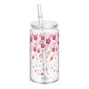 Ljojo 16oz Cherry Bow Plastic Cup with Straw Lid - Holiday Drinkware Gift