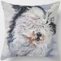 Cute Dog Pattern Square Pillow Covers For Home Decor by Ljojo