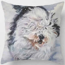Cute Dog Pattern Square Pillow Covers For Home Decor by Ljojo