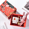 Christmas Ceramic Mug Santa Claus Pattern by Ljojo: Festive Coffee Tea Cup Set