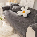 Ljojo Milk Velvet Sofa Cover Plush Winter Seat Protector Slipcover