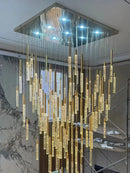 Ljojo Luxury Crystal LED Chandelier for Living Room Custom Hanging Lamps