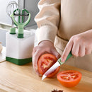 Ljojo 5-Piece Green Kitchen Tools Set: Peeler, Knife, Beater, Scissors - Multi-functional Cooking Gadget