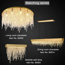Ljojo Luxury Modern Crystal Chandelier Dining Room LED Hanging Light