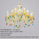 Contemporary Crystal Pendant Lamp for Living Room, Bedroom - European Luxury Chandelier by Ljojo