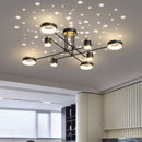 Ljojo LED Chandelier: Modern Smart Remote Ceiling Pendant Light