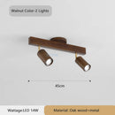 Ljojo Wooden Surveillance Camera LED Pendant Lights Chandeliers for Stylish Minimalist Home Decor
