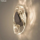 Ljojo Luxury Crystal LED Wall Lamp for Hotel Living Room and Bedroom