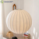 Japanese Fashion Silk LED Pendant Light Chandelier by Ljojo for Home Decoration