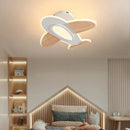 Ljojo Modern Airplane Kids' Room Ceiling Light for Creative Bedroom Decor
