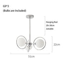 Ljojo Minimalist LED Ceiling Chandelier Pendant Light Fixture High-End Bauhaus Design Art