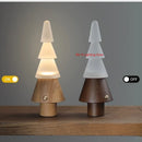 Christmas Tree Night Light Premium Solid Wood Desk Lamp USB Charging - Ljojo