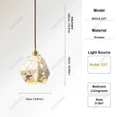 Japanese Style Terrazzo LED Pendant Light - Modern Hanging Lamp for Dining Room by Ljojo