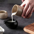 Ljojo Matte Ceramic Gravy Boat Milk Cup Steak Sauce Pot Seasoning Kitchen Tableware
