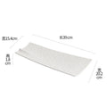 Ljojo Matte Ceramic Sushi Plate Long Strip Fish Dish Molecular Cuisine Tableware