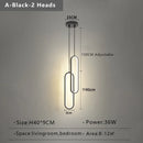 LED Pendant Chandelier Modern Minimalist for Bedroom Living Room Gold Black by Ljojo