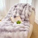 Ljojo Long Fur Rabbit Plush Blanket