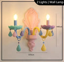 Ljojo European Style Crystal LED Pendant Light for Living Dining Room Bedroom Chandelier Fixtures