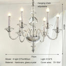 French Medieval Style Glass Crystal Chandelier Pendant Lights by Ljojo - Elegant Living Room Lighting