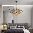 Ljojo Magic Bean Glass Pendant Light Modern Nordic Bedroom Chandelier Glass Living Room Decor