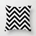 Geometric Black Yellow Cushion Covers - Ljojo Modern 18" Throw Pillow Case