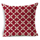 Geometric Linen Seat Cover 45x45cm for Home Decor - Ljojo