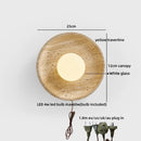 Ljojo LED Indoor Wall Sconce Yellow Travertine Glass Ball Luxury Bedroom Lamp