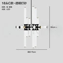 Ljojo LED Pendant Light Glass Hanging Chandelier for Living Dining Room Bedroom Decor