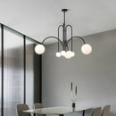 Nordic Minimalist Cream Ball Chandelier | LED Pendant Lights for Home Decor by Ljojo