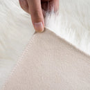 Ljojo Long Plush Fur Rug for Living Room, Bedroom - Luxurious Artificial Sheepskin Carpet